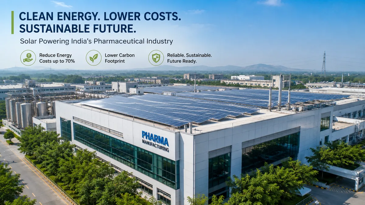 Solar Power for Pharmaceutical Plants: Reduce Energy Costs by Up to 70%